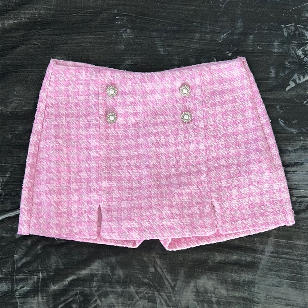 Zara pink mini skort